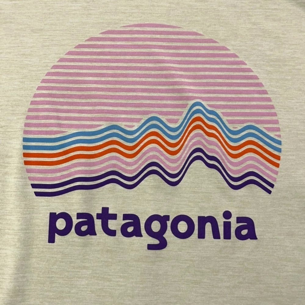 Patagonia Capilene Cool Daily Shirt Women Small Graphic Print Ridge Rise Tee - Picture 3 of 13